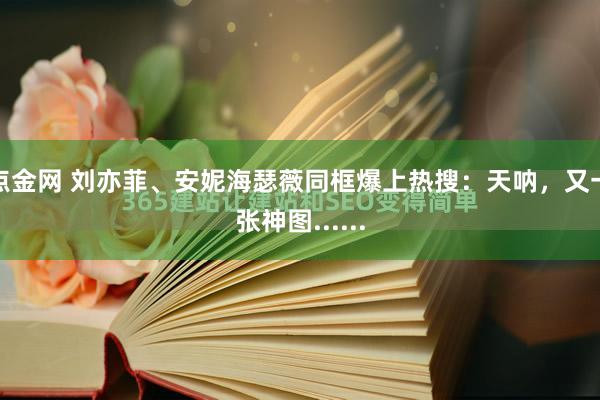 点金网 刘亦菲、安妮海瑟薇同框爆上热搜：天呐，又一张神图......