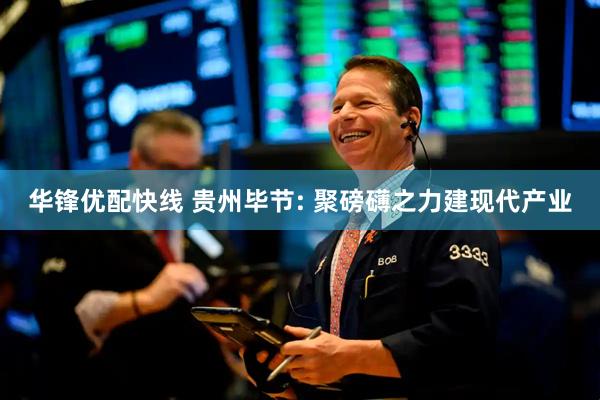 华锋优配快线 贵州毕节: 聚磅礴之力建现代产业